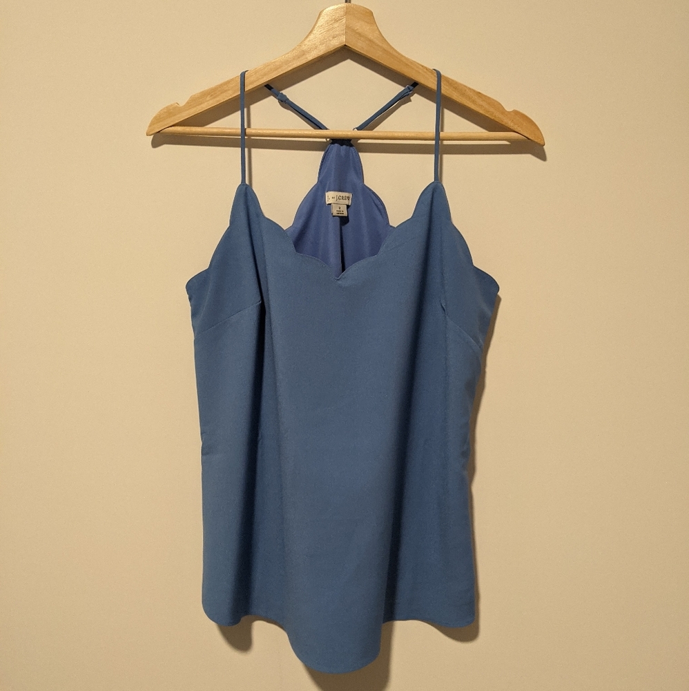 JCrew Scalloped Cami Top- size 2
